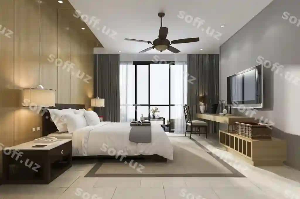 3d render hasharot tropik uy xonasi kompleksi kurort mehmonxona kurort | 3d rendering luxury tropical bedroom suite resort hotel resort