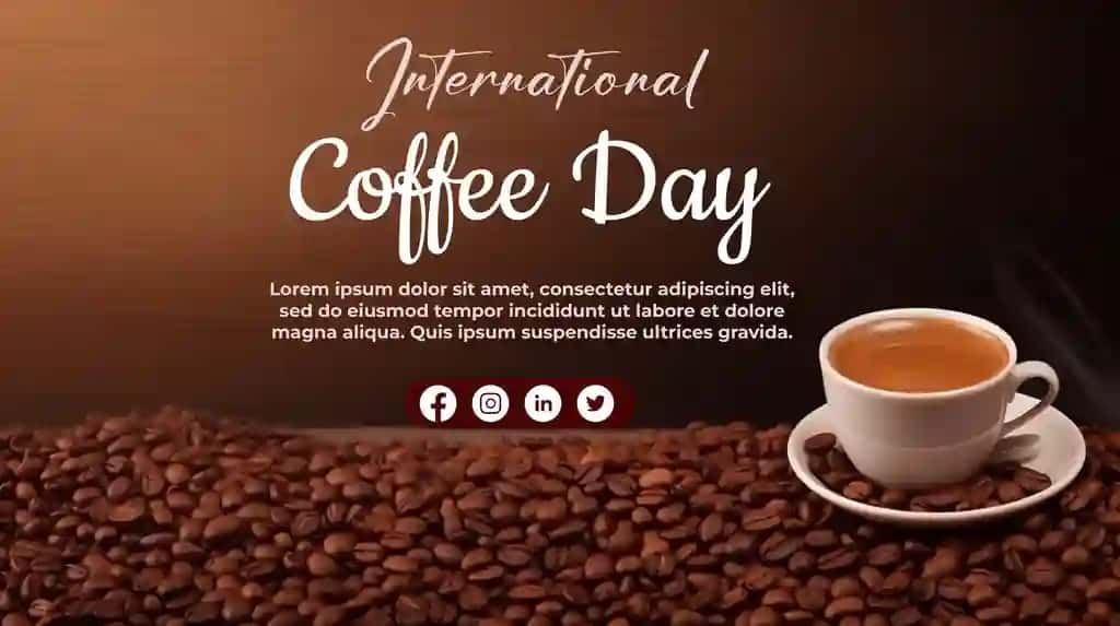 Xalqaro kofe kuni chizilgan rasmlar fonida xalqaro | International day coffee line drawing illustration background international