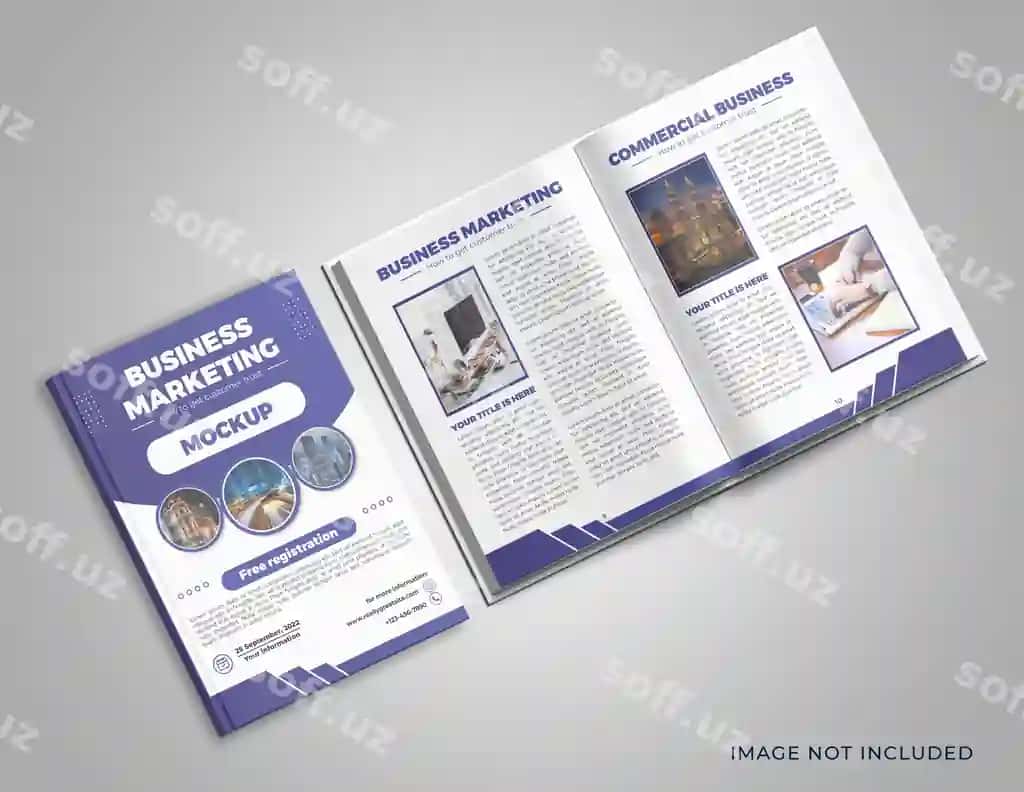 Psd magazin mockup | Psd magazine mockup
