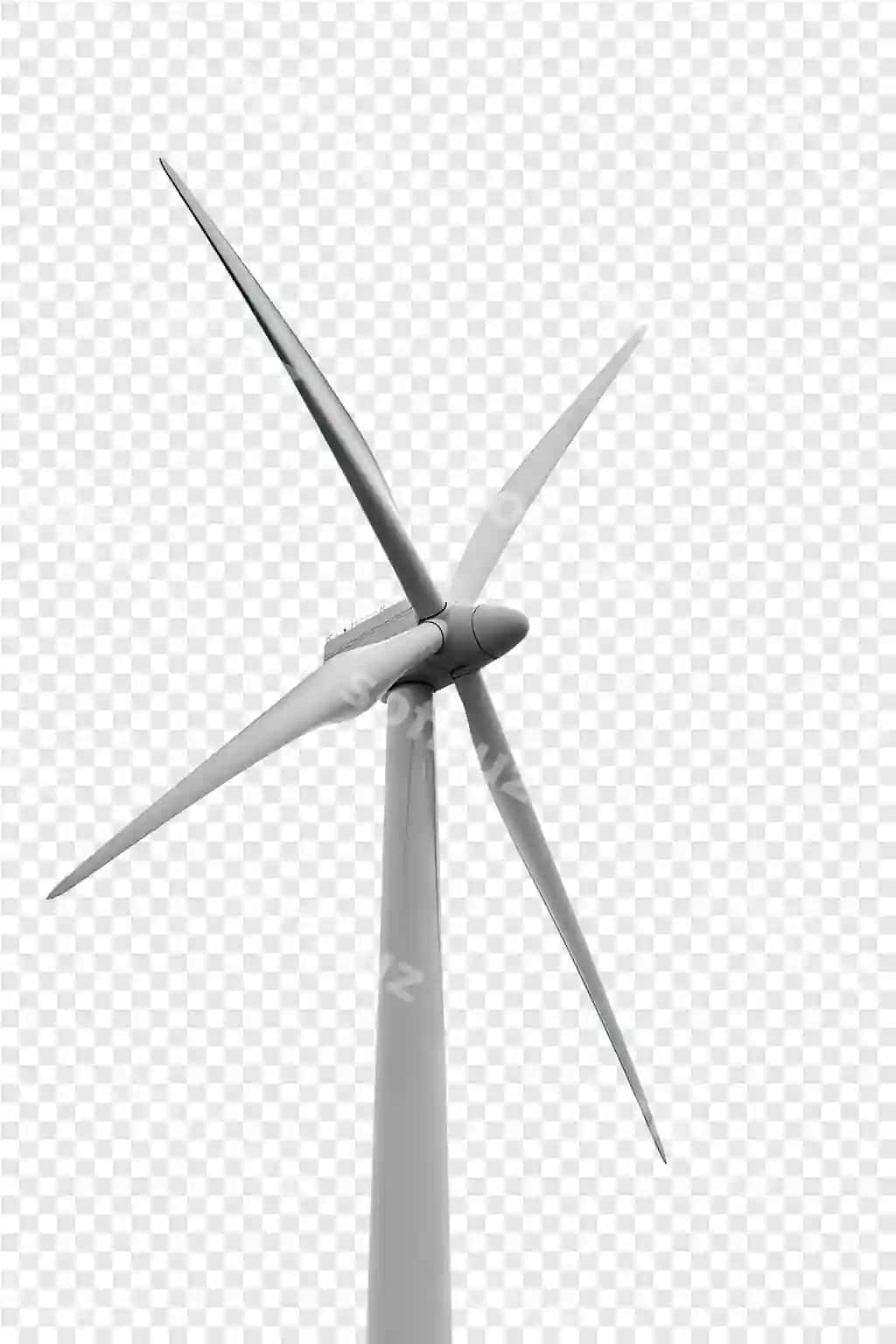 Shamol turbinasi oq orqa fon | Wind turbine white background