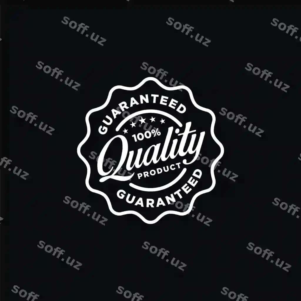 Sifat mahsulot kafolati vektor chopmashtabi | Quality product guarantee vector stamp