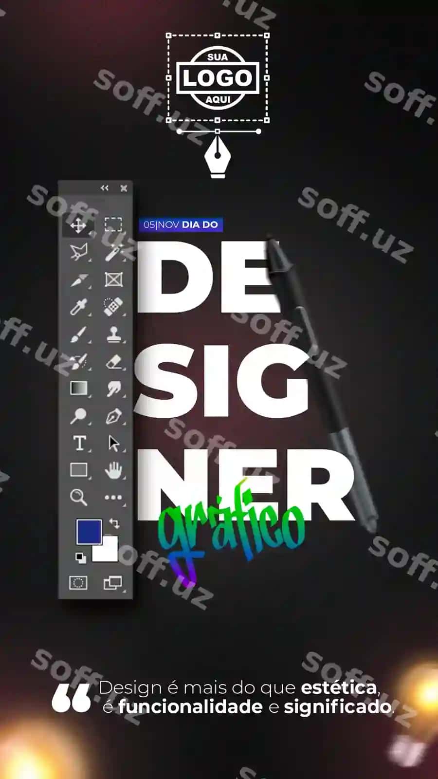 Grafik dizayner kun psd | Graphic designer day psd