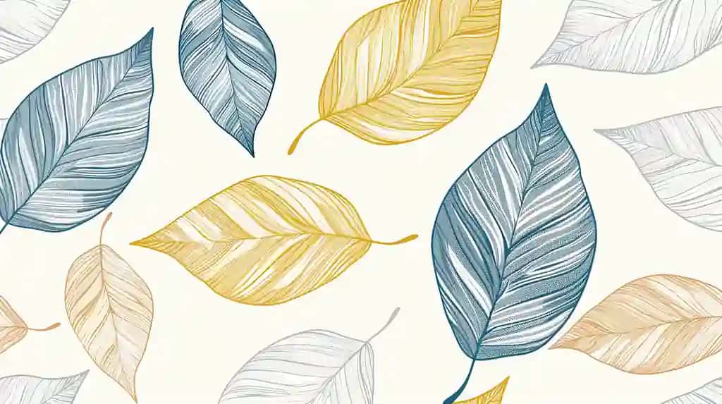 Barglarning choksiz naqshli akvarel foni | Leaf seamless pattern watercolor background