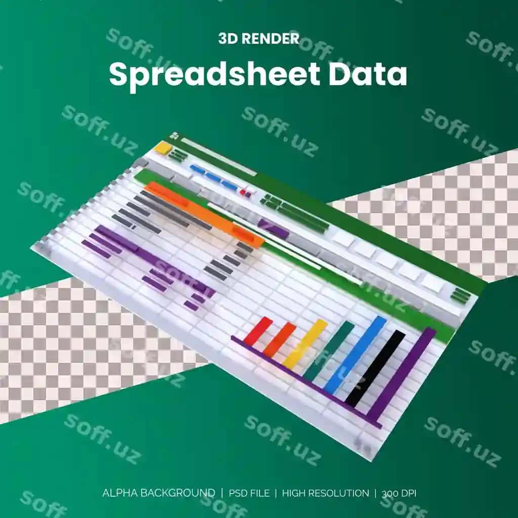 Ma'lumotlar, moliya hisobchi hisoboti va hisobchi tahlil jadvali | Spreadsheet with data financial accounting report accounting analysis