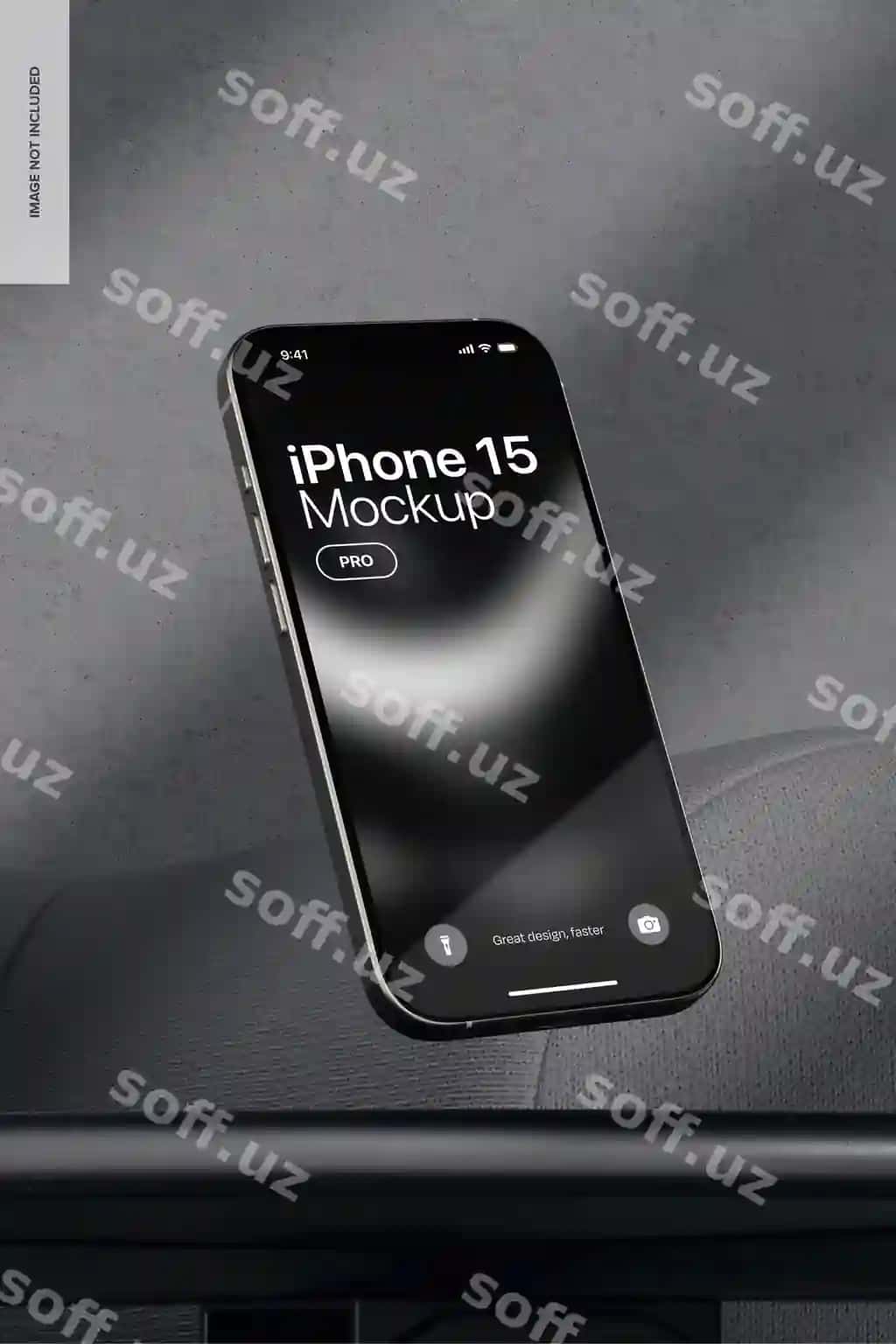 Qora oq iPhone 15 pro maketi qulab tushmoqda | Black white iphone 15 pro mockup falling