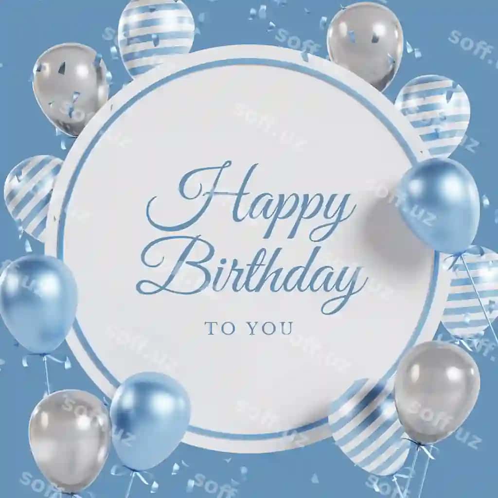 Tug'ilgan kuning kartochkasi 6 | Happy birthday card 6 2