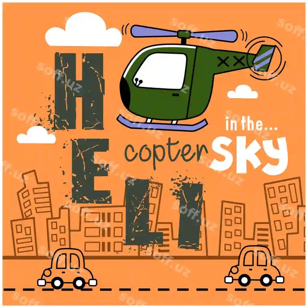 Vertolyot osmon gulbishik multfilm | Helicopter sky funny cartoon