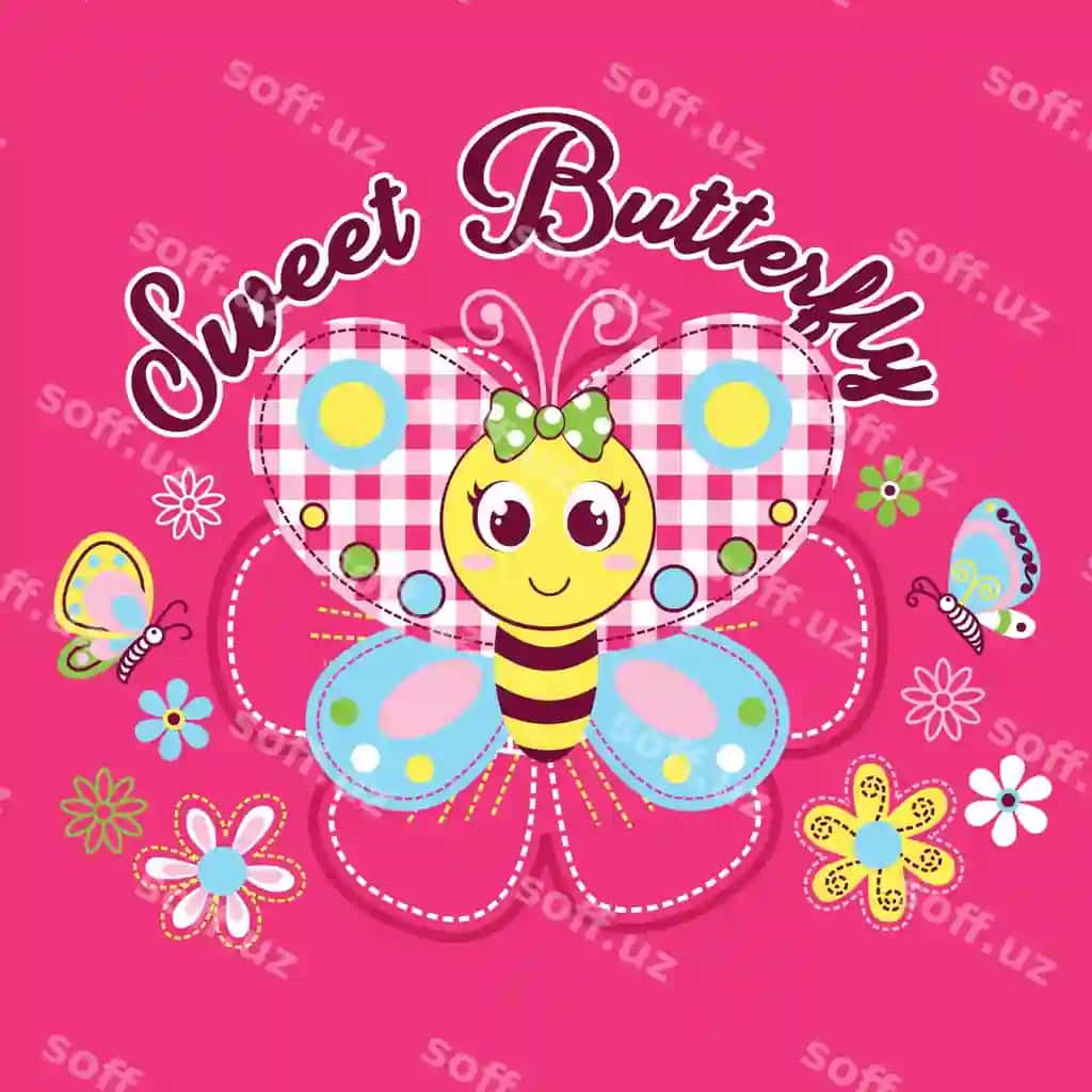 Chiroyli asal chiroyli gul bilan vektor illustratsiyasi | Cute bee with beautiful flower vector illustration