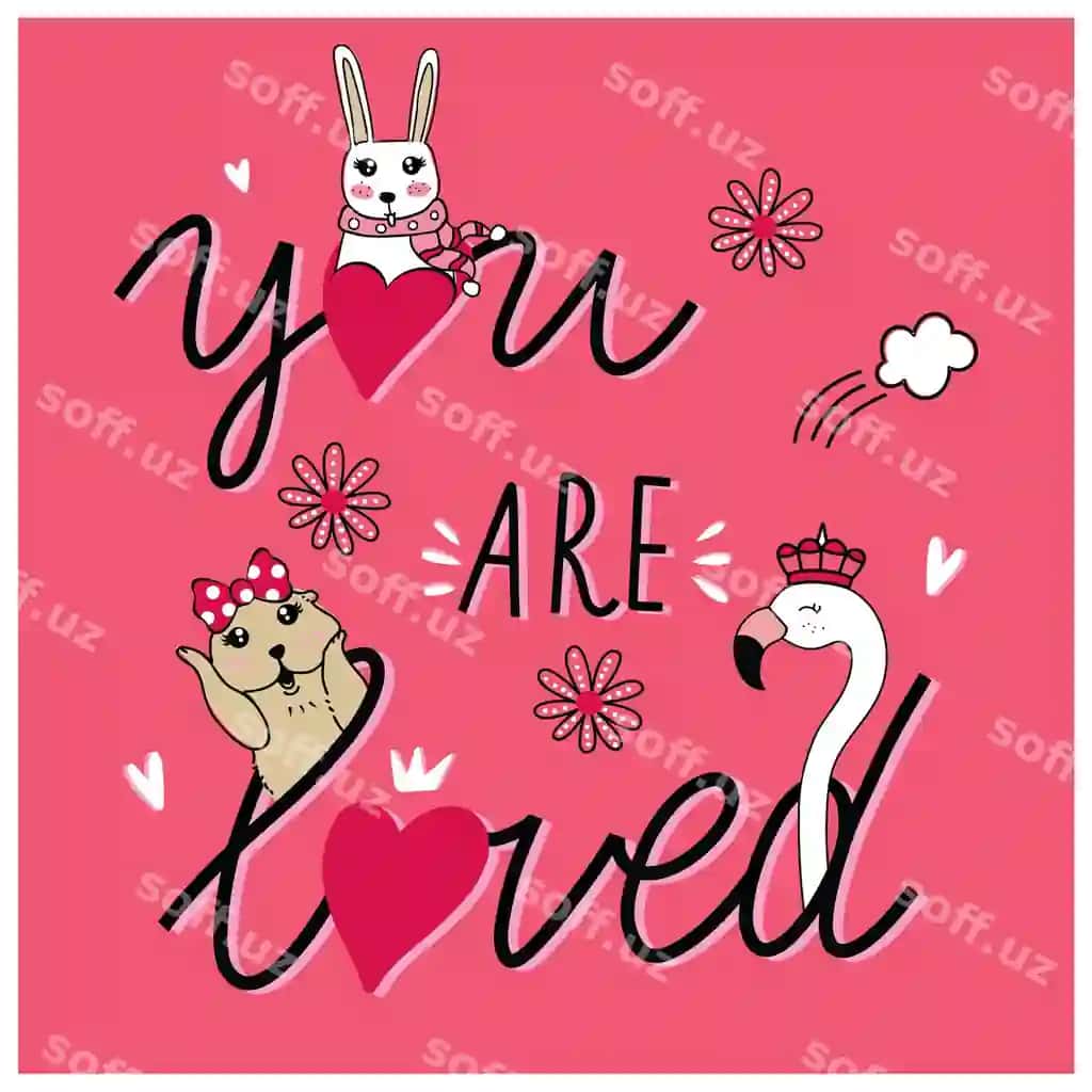Sevimli hayvonlar hayvon vektor illustratsiyasini sevadi. | Cute animals love animal vector illustration