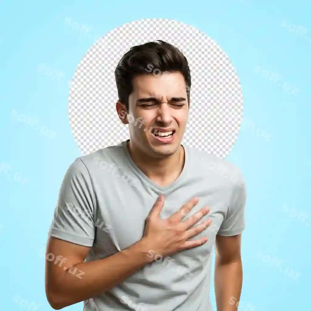 Beshaxar yosh erkak yurak hujmi yurak aching o'tkazmoqda | Unhappy young man having heart attack heartache