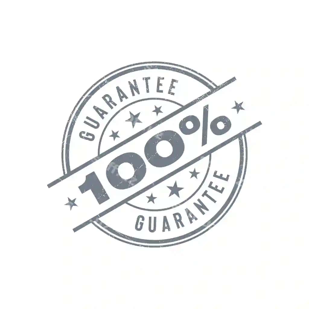 100 foiz kafolatli shtamp grunge vektor shabloni | 100 percent guarantee stamp grunge vector template