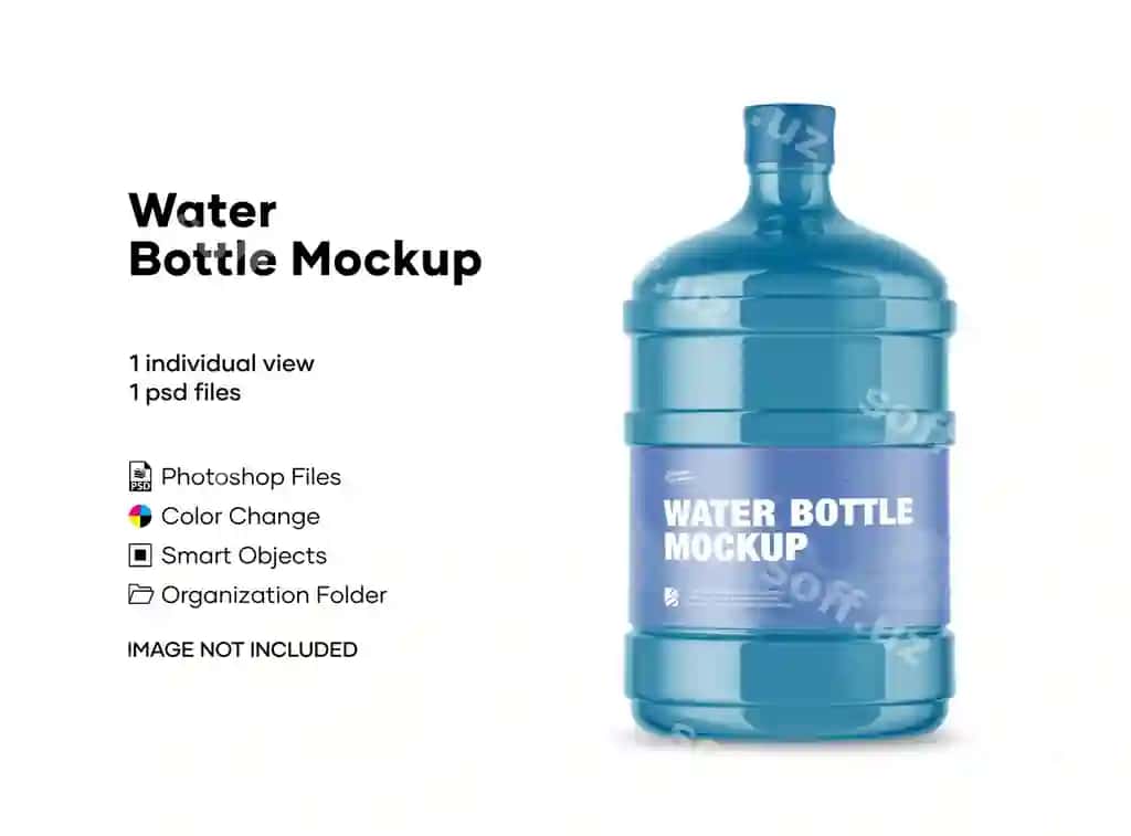 Suv flakon mockup | Water bottle mockup