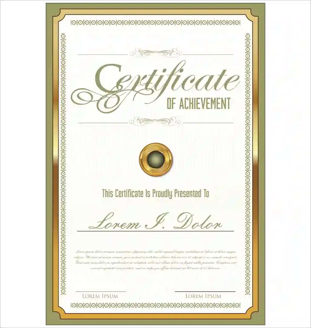 Sertifikat | Certificate