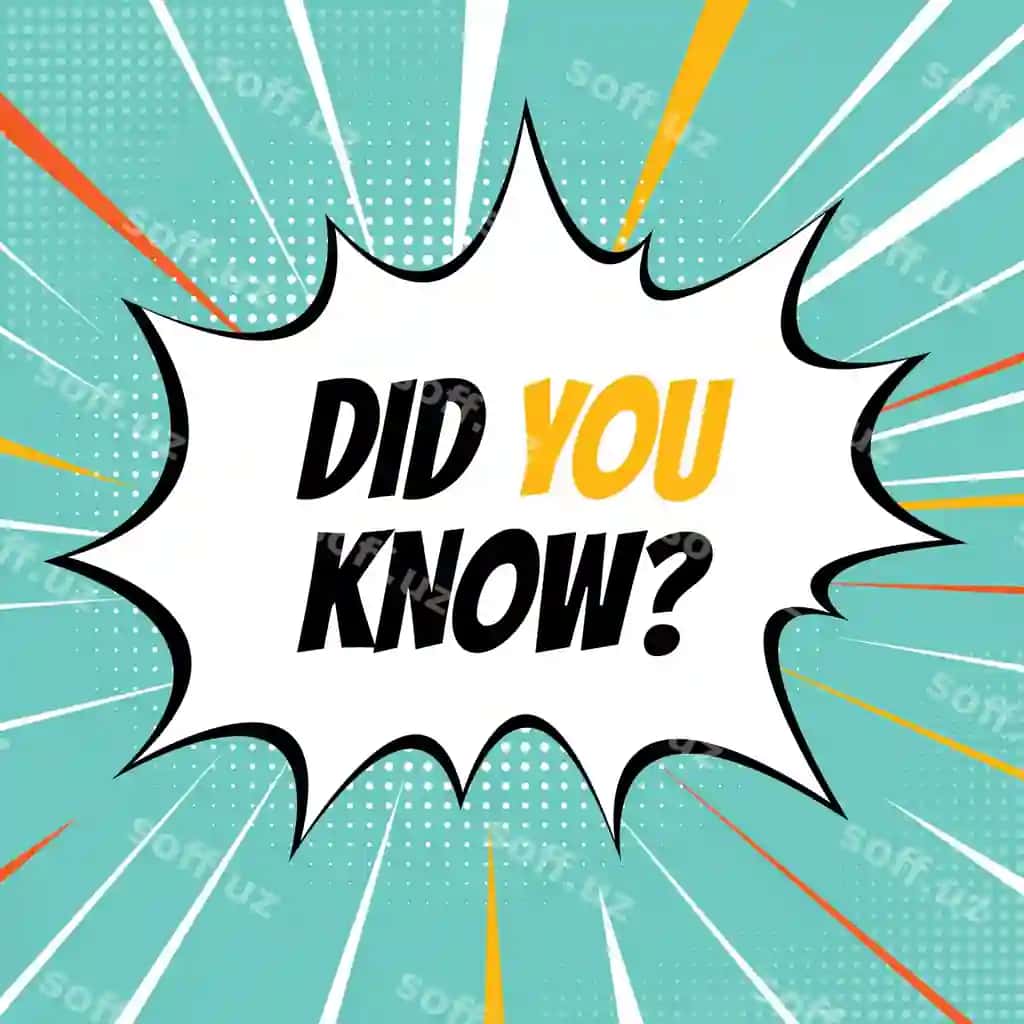 Bilmisizmi qiziqarli fakt asosiy qiziqarli fakt pop art | Did you know interesting fact background interesting fact pop art