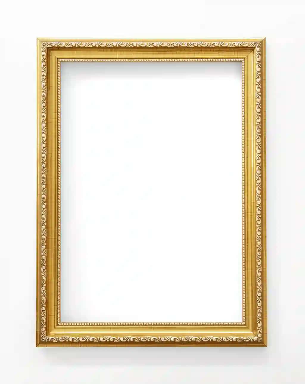 Oltin rasm ramkasi maketi | Gold picture frame mockup