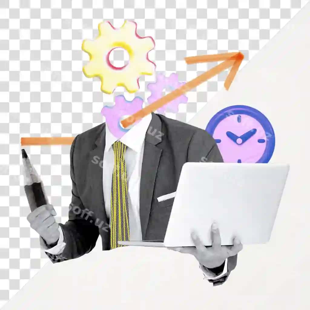 Biznes menejeri png stiker remiksi shaffof fon | Business manager png sticker remix transparent background