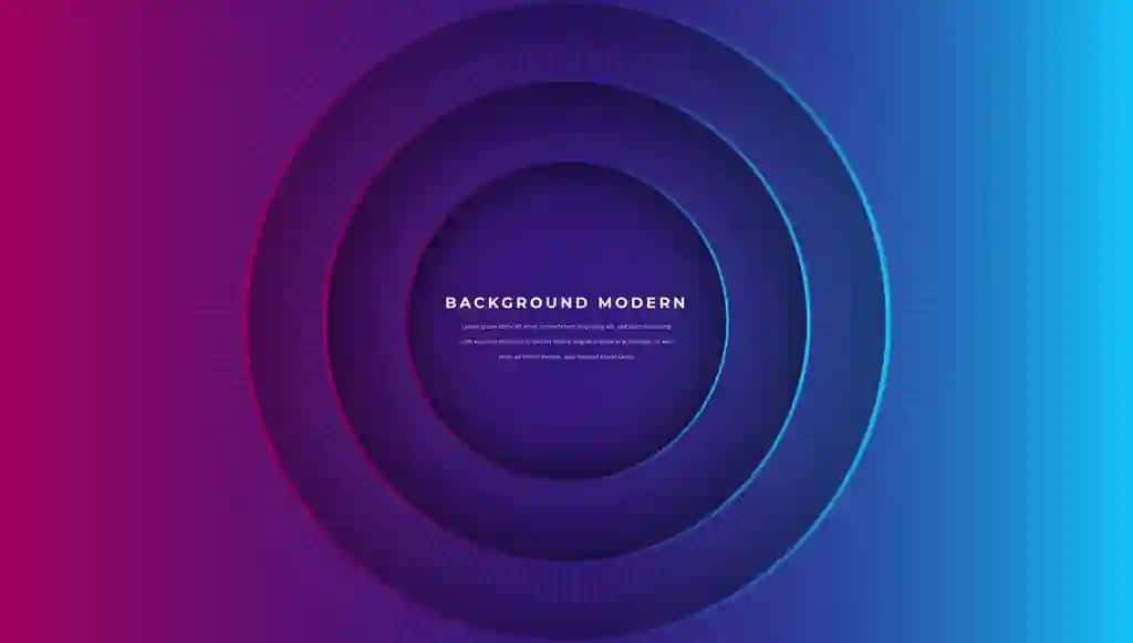 Moviy gradient elementli soyali aylana texnologik mavhum fon | Circle tech abstract background with blue gradient element shadow