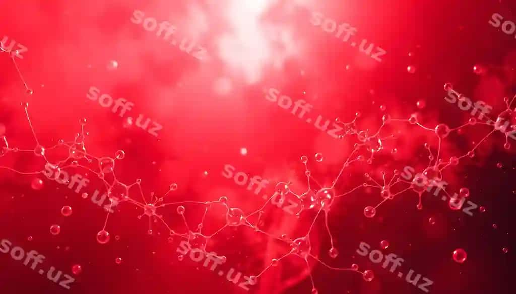 Abstrakt qizil ilmiy orqa fon oq chiroqlar bilan ajraltirilgan | Abstract red science background isolated with white highlights