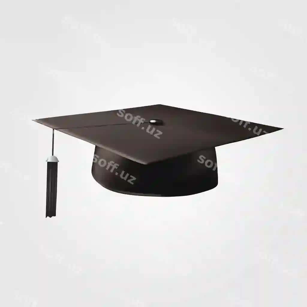 Ajraltirilgan oq bitiruv shlyapasi | Graduation cap isolate white