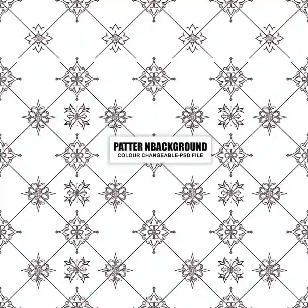 Elegant vintage bezakli geometrik gulli choksiz naqsh | Seamless pattern with elegant vintage ornamental floral geometric