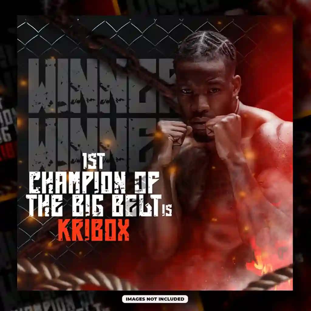 Psd boks ijtimoiy media post shablonlari sport tadbirlari flayer shablonlari | Psd boxing social media post templatesports event flyer template
