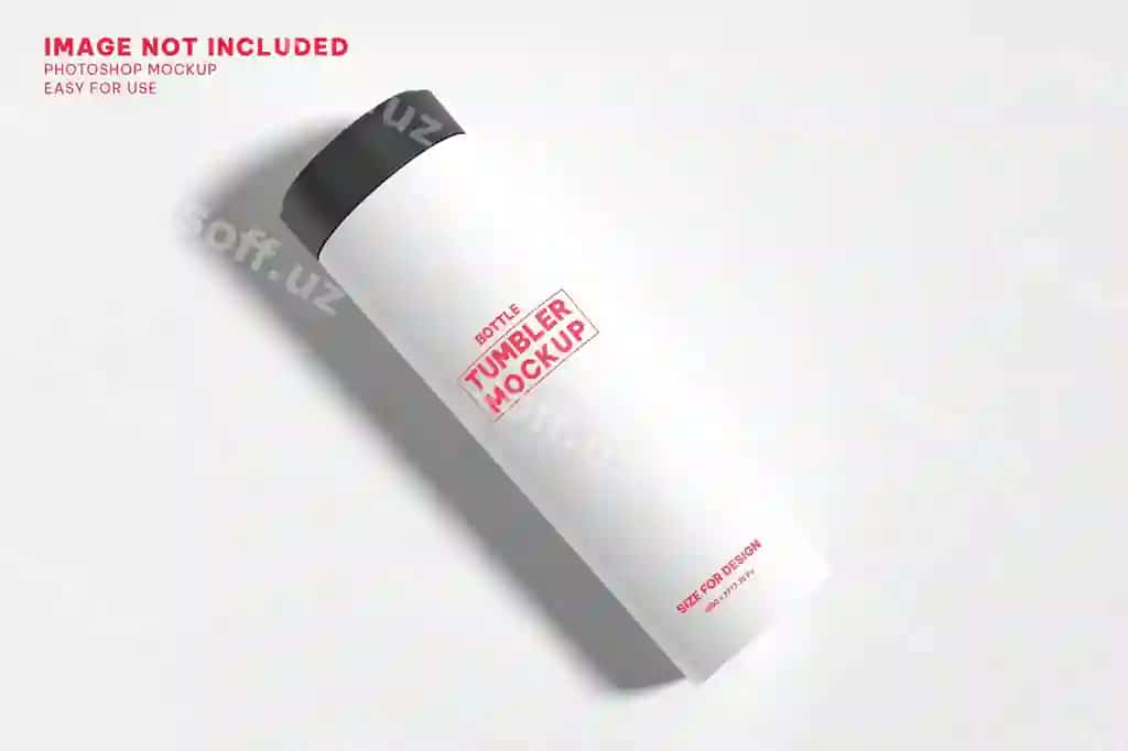 Shisha stakan maketi v3 | Bottle tumbler mockup v3
