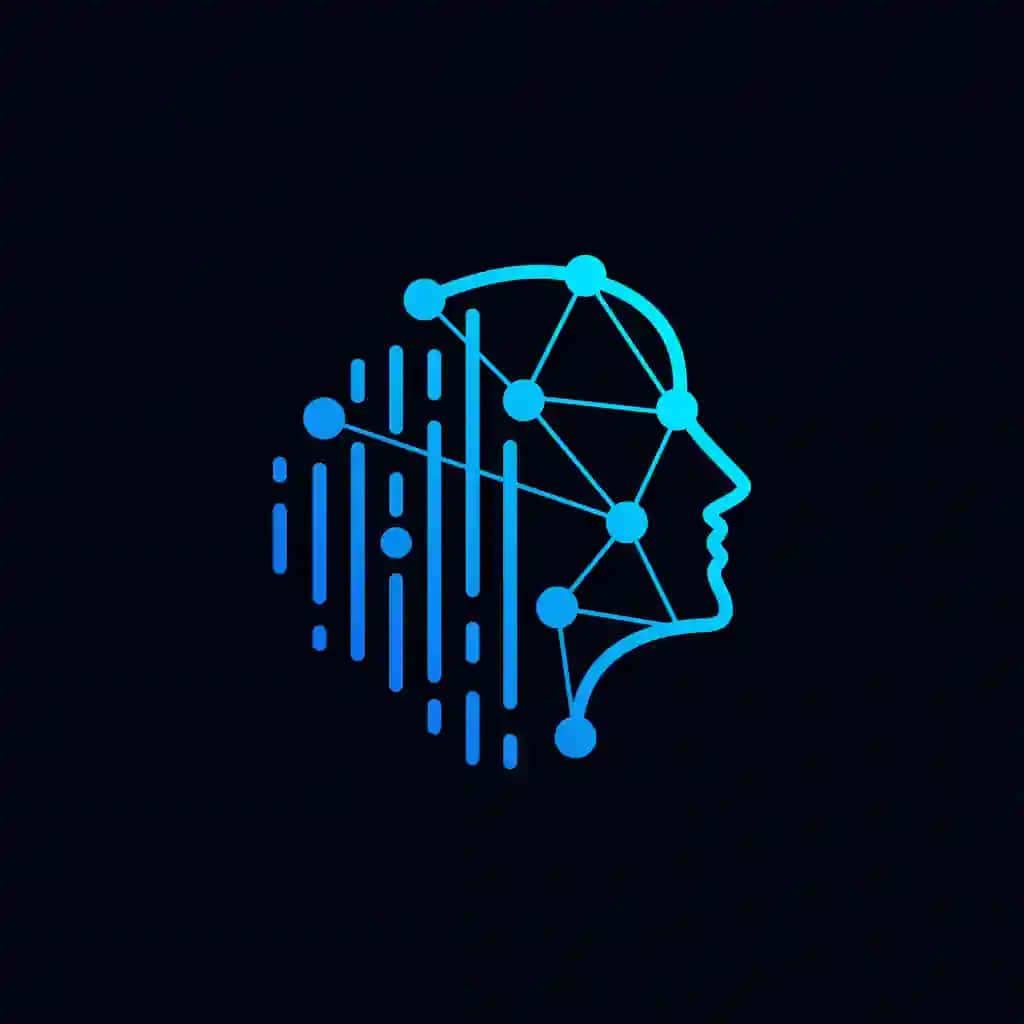 Inson ramzi sun'iy aqlli logotip dizayn shabloni vektor tasviri | Human symbol artificial intelegent logo design template vector illustration