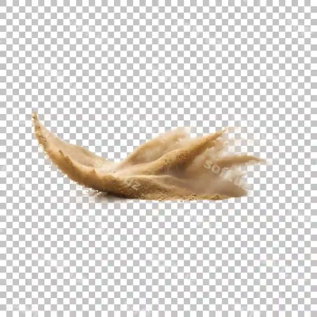 Uchuvchi qum ajraltirilgan shaffof orqa fonda | Flying sand isolated transparent background