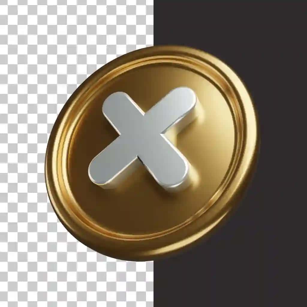 Xoch belgisi 3d | Cross icon 3d