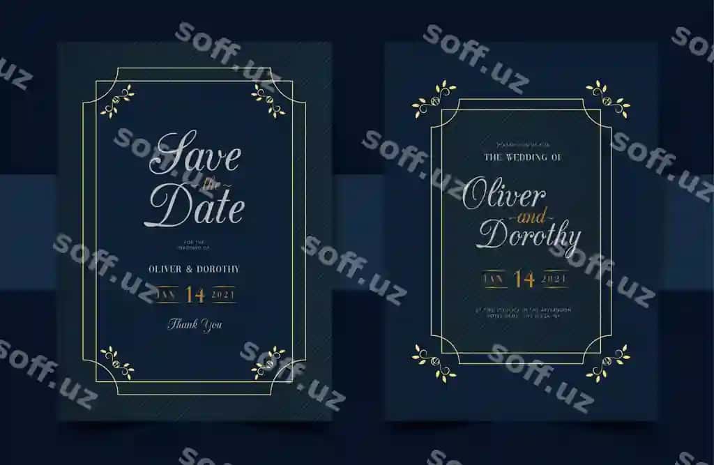 Bezakli to'y taklifnomalari | Ornamental wedding invitation cards