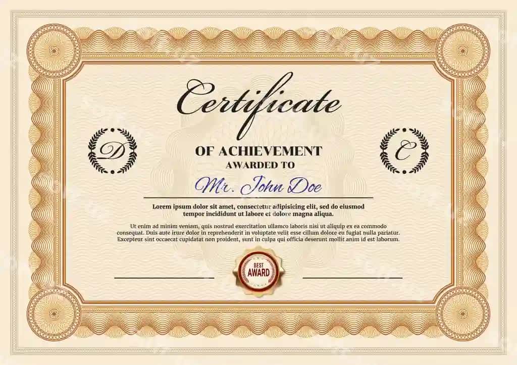 Guvohnoma vectori | Achievement certificate diploma vector