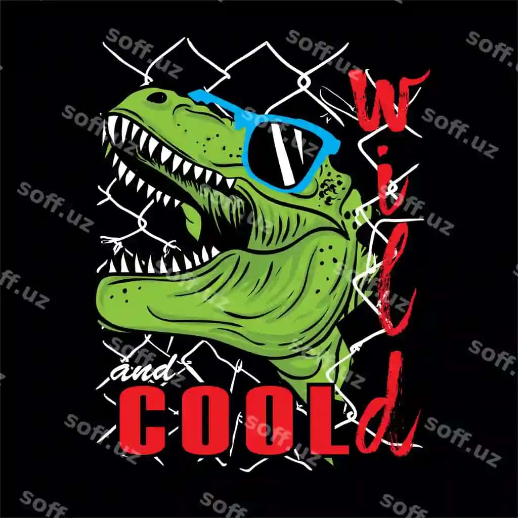 Dino vektor illustratsiyasi, so'nggi slogannar, futbolka bosmalari, boshqa | Dinosaur vector illustration with cool slogans tshirt prints other