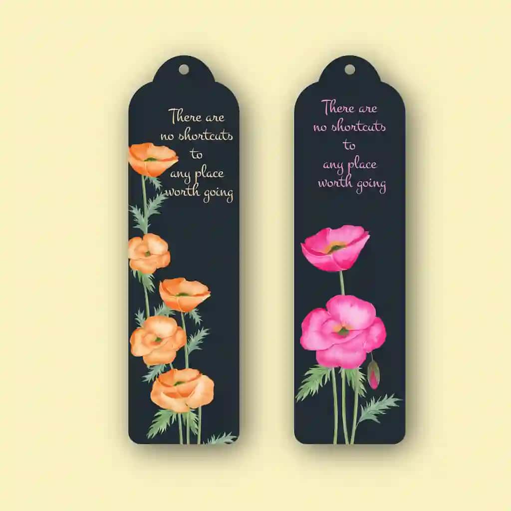 Ko'knori xatcho'plari dizayni | Poppy bookmark designs