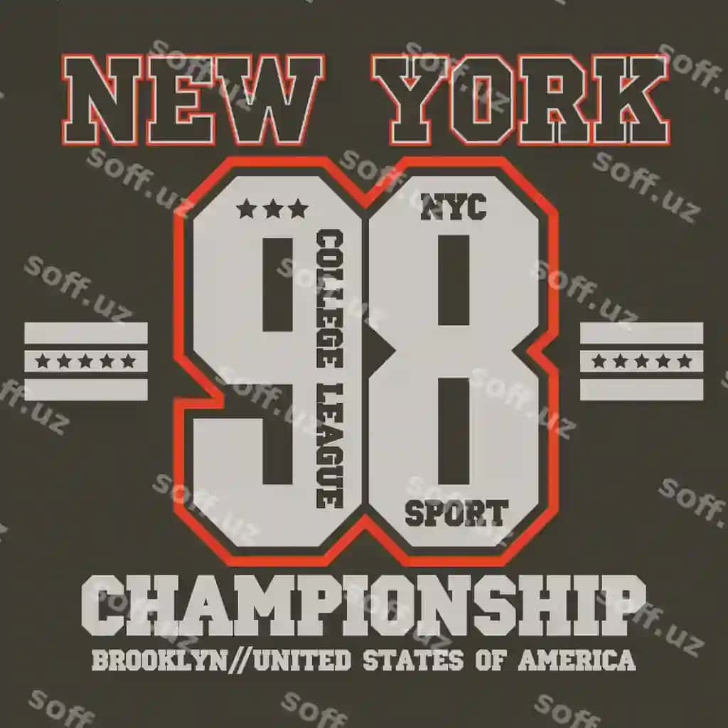 Nyu-York tipografiya grafik futbolka vektori | New york typography graphics tshirt vector