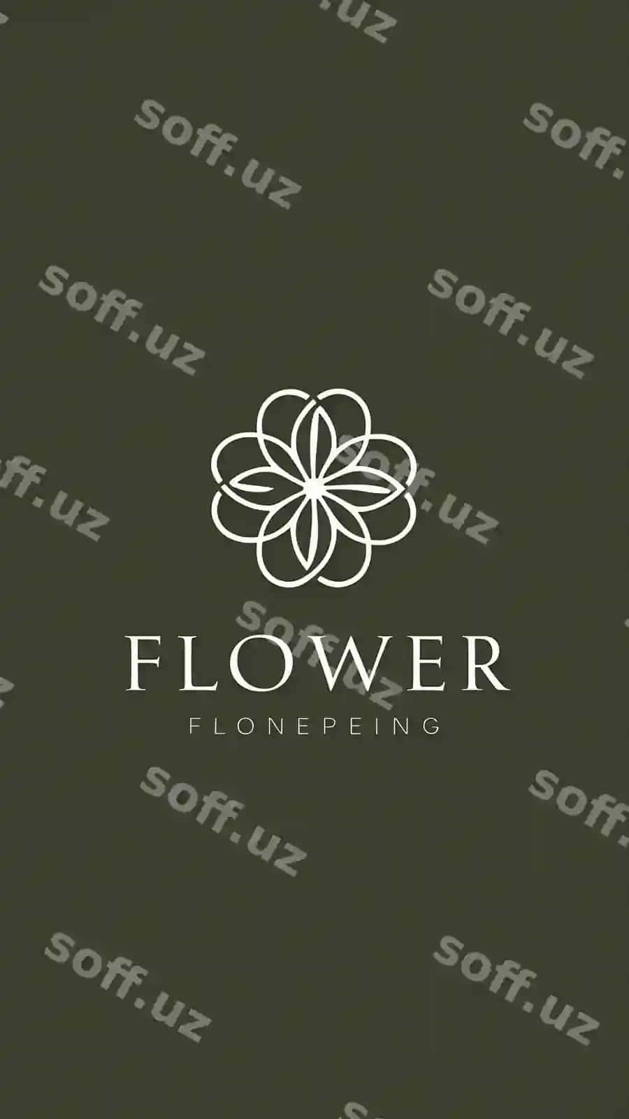 Zamonaviy oqlangan gul logotipi mavhum gulli bezak belgisi hashamatli chiziqli logotip | Modern elegant flower logo sign abstract floral ornament icon luxury linear logotype