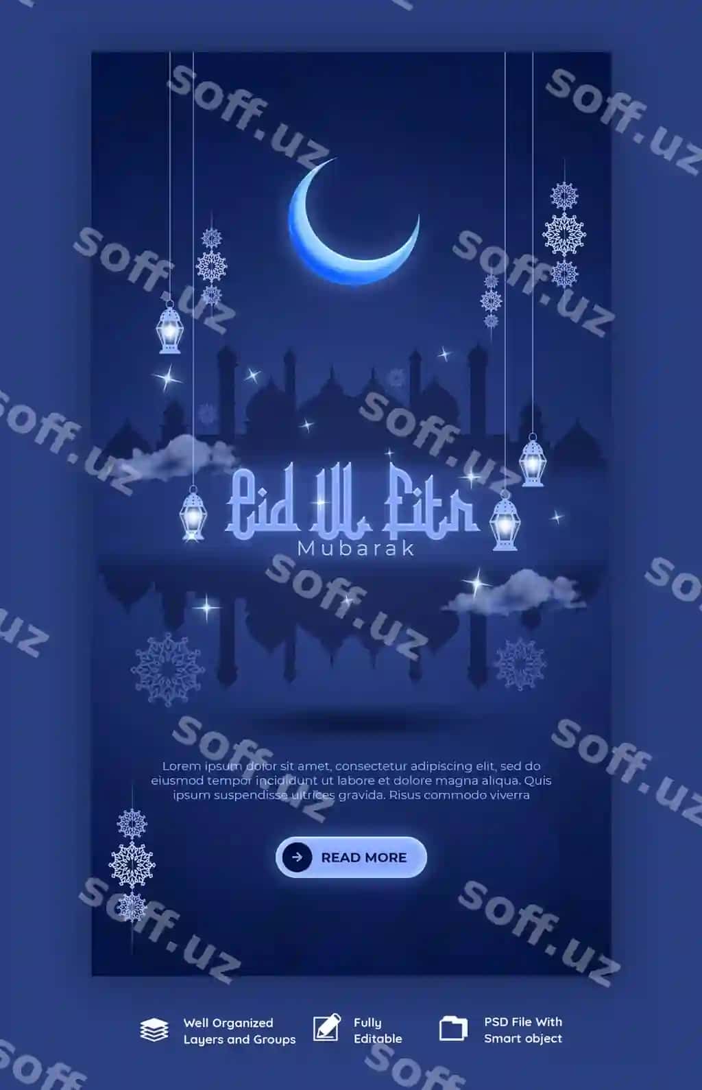 Eid muborak Fitr Eidi Instagram Facebook story shabloni | Eid mubarak eid ul fitr instagram facebook story template