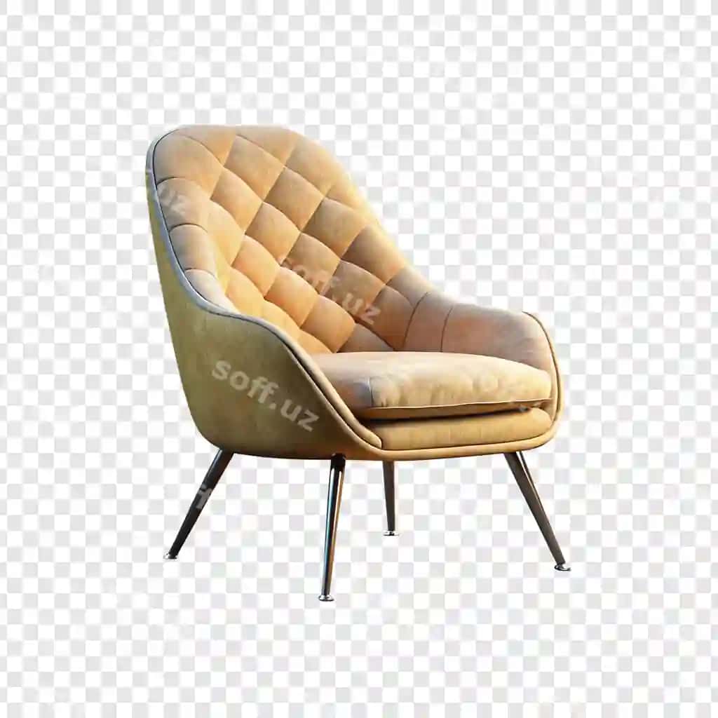 Zamonaviy yumshoq kreslo hashamatli shaffof fon | Modern soft chair luxury transparent background