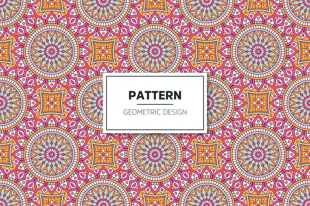 Hashamatli bezakli mandala dizayni choksiz naqsh | Luxury ornamental mandala design seamless pattern