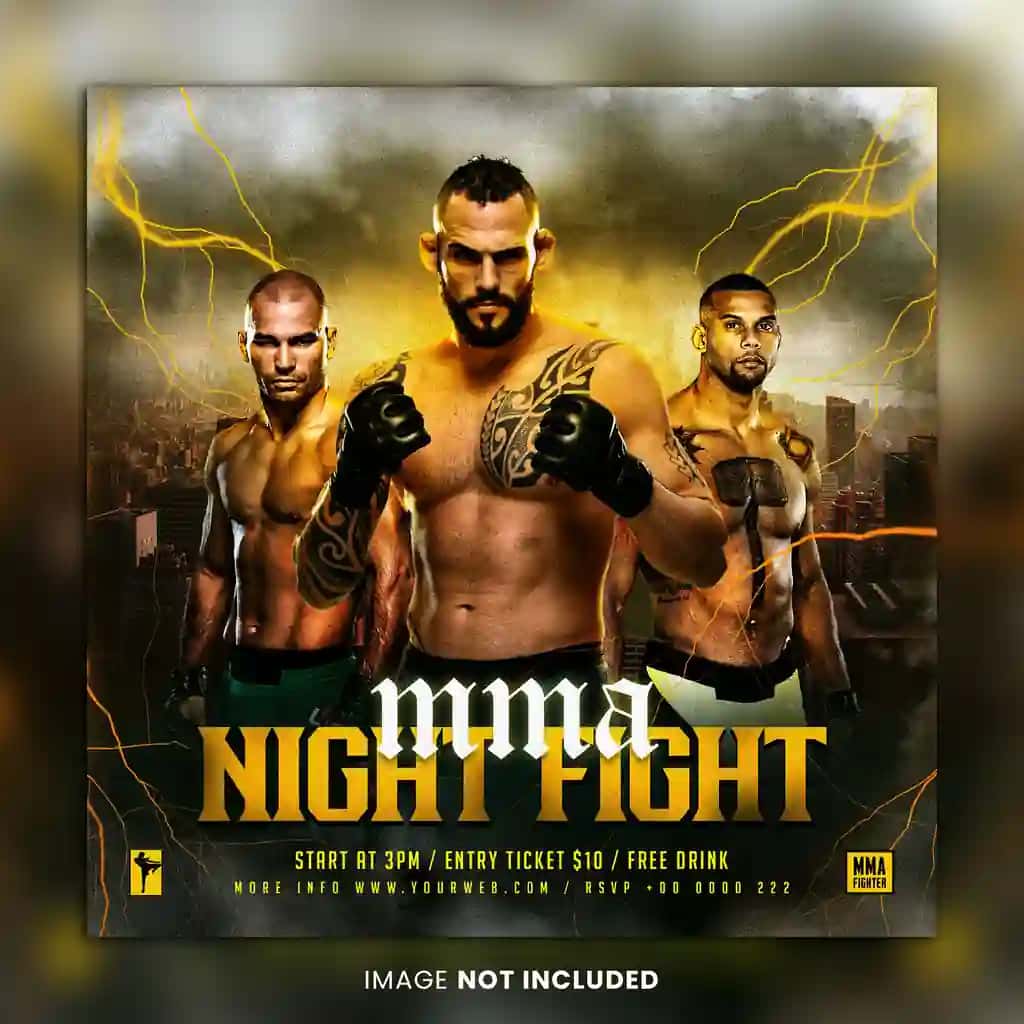 Mma sport varaqasi shabloni | Mma sport flyer template