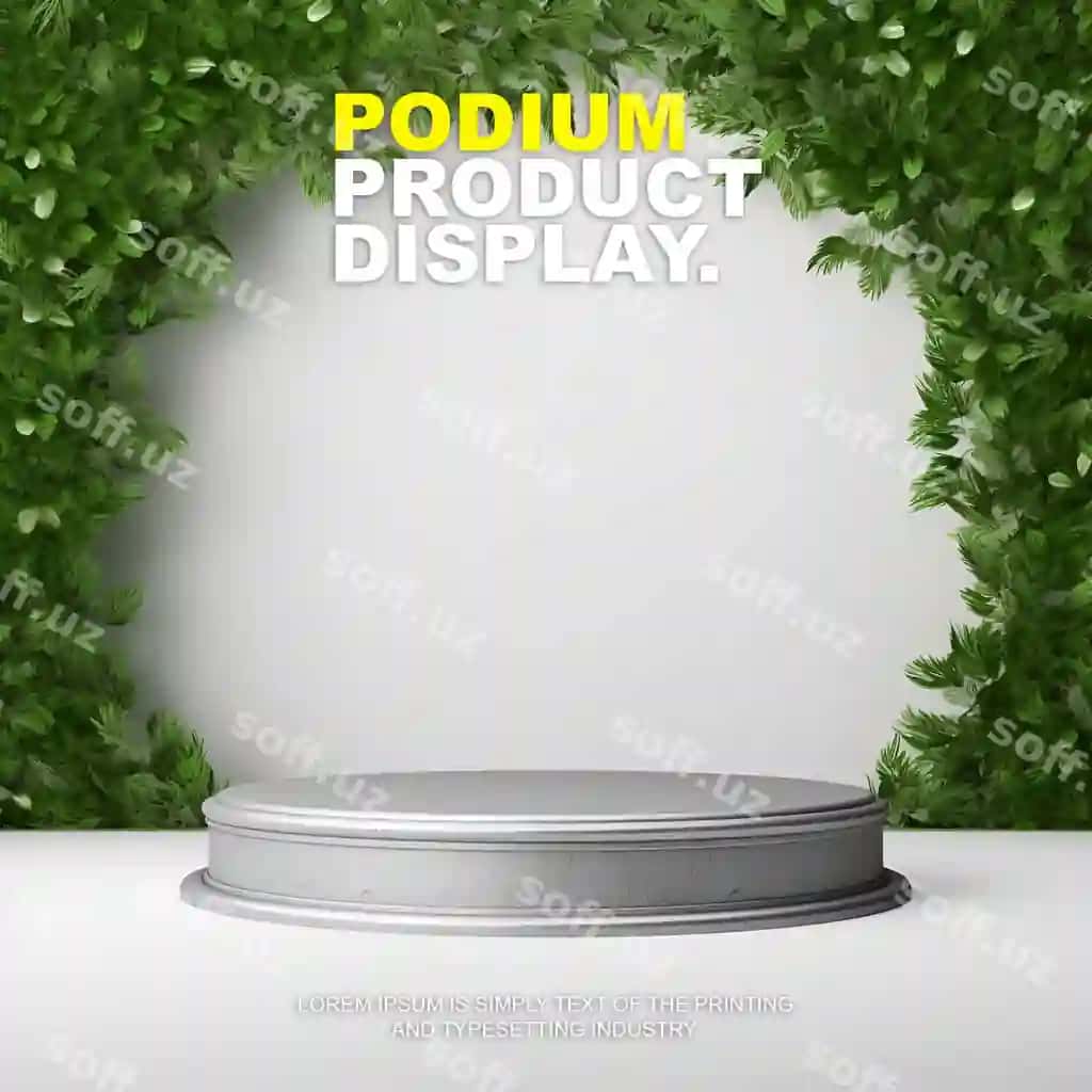 Elegant tabiiy sahna mahsulot ko'rsatmasi model namoyish | Elegant natural podium product display stage display mockup show