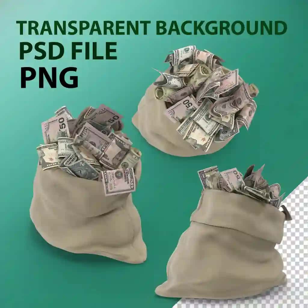 Ochiq pul sumkasi png | Open money bag png