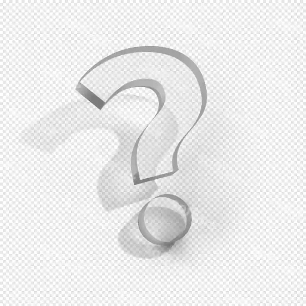Shaffof shisha savol belgisi | Transparent glass question mark