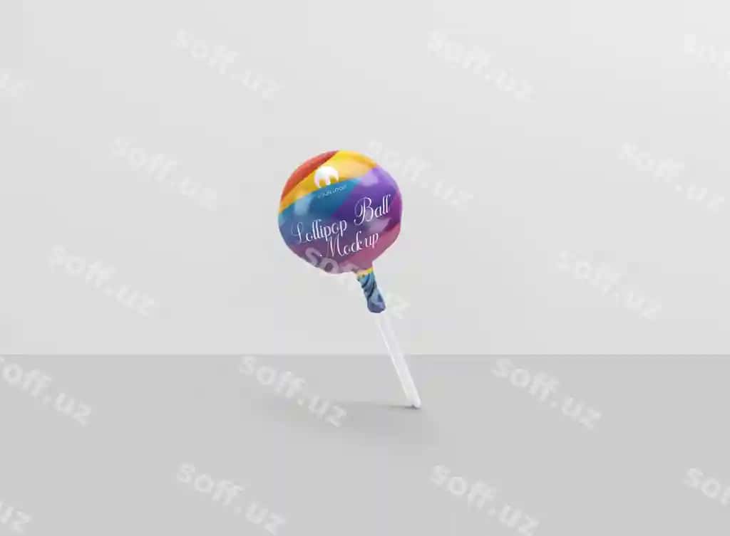 Lolipop konfet maketi | Lollipop candy mockup