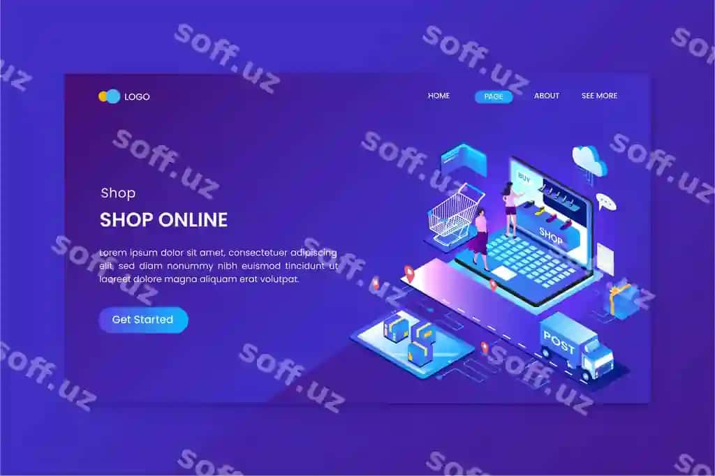 Izometrik onlayn xarid | Isometric online shopping