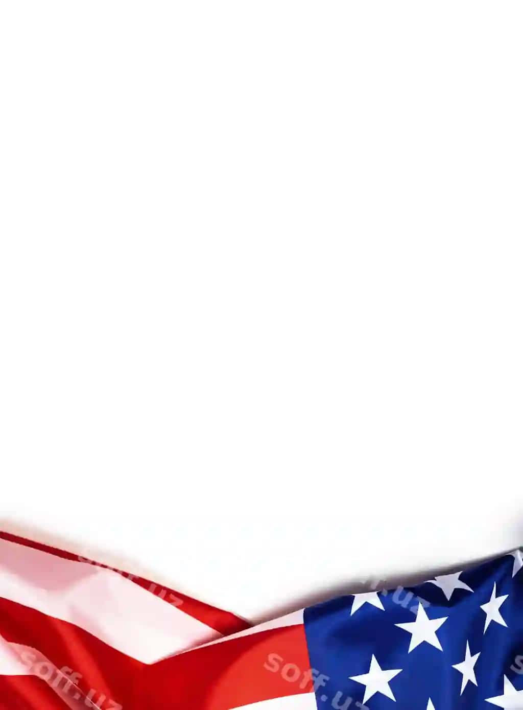 AQSh bayrog'i oq fon yuqoridan ko'rinishi nusxa ko'chirish maydoni Amerika bayrog'i xotira kuni 4-iyul mehnat kuni tushunchasi | Usa flag white background top view copy space american flag memorial day 4th july labour day concept