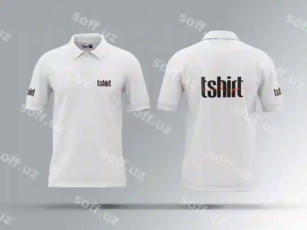 Oq futbolka mockup | White tshirt mockup