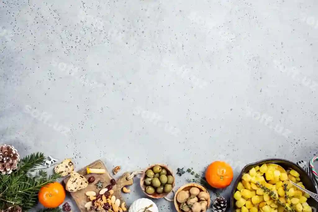 Rojdestvo kechki ovqat stoli foni | Christmas dinner party table background