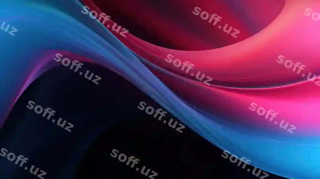 Mavhum neon fon binafsha ko'k porlab neon naqsh yaltiroq harakatlanuvchi chiziqlar to'lqinlar dizayn fo | Abstract neon background purple blue glowing neon pattern shiny moving lines waves design fo