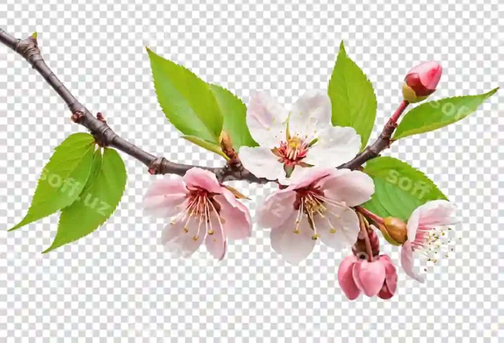 Gullab olcha darchasi | Blossoming cherry branch
