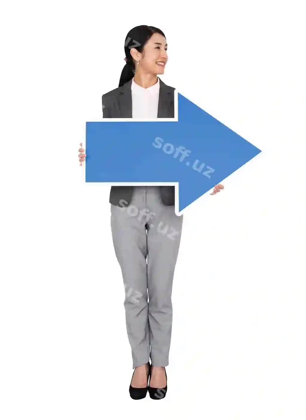 Biznes o'qi png elementi shaffof fon | Business arrow png element transparent background